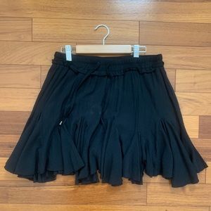 black flowy skirt with built in shorts!